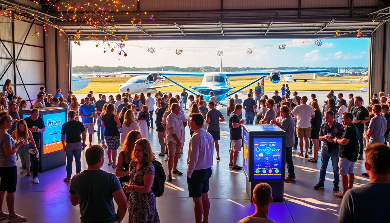 découvrez l'ethos event collective qui révolutionne les événements avec sa technologie innovante, en lançant la première édition d'amelia island hangarpalooza. un rendez-vous unique alliant expérience immersive et divertissement inoubliable.