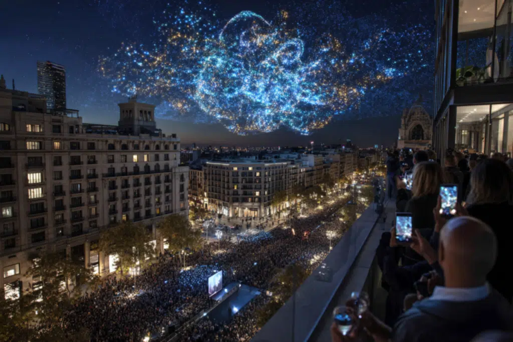 Chorégraphies lumineuses et chaleureuses des drones